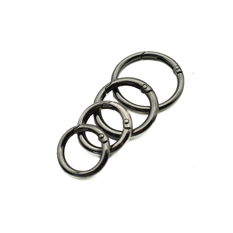 Metal Alloy Circle Round Buckle Ring Open Spring Door - Temu